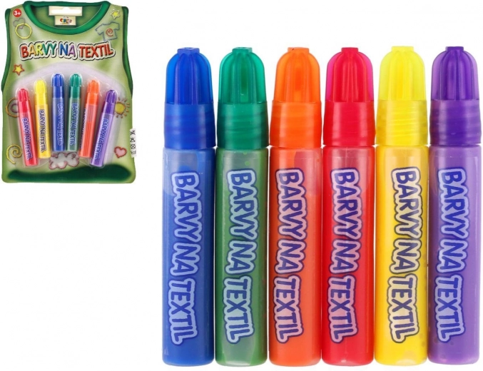 Creatoys farby na textil – sada fixiek
