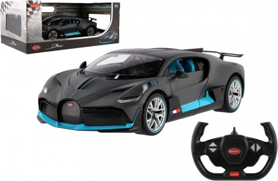RC auto BUGATTI Divo 1:14 sivé 2,4 GHz s otváracími dverami