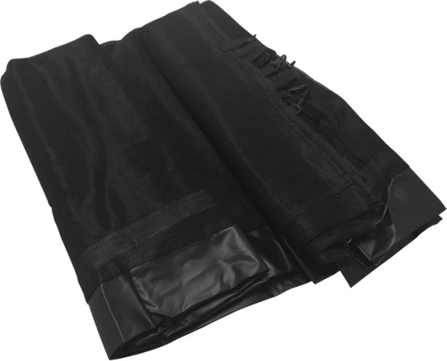 Ochranná sieť SKYRAMIZ k záhradnej trampolíne 305 cm, 6 tunelov – čierna