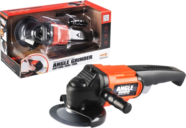 Detská oranžová brúska pre kutilov