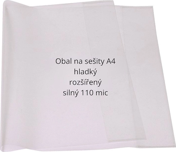 Obaly na zošity A4 rozšírené 110 mikrónov, sada 10 ks CONCORDE