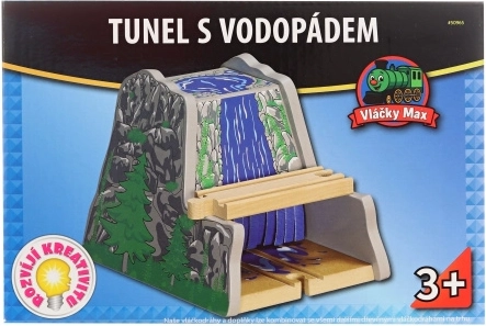 Maxim drevený tunel s vodopádom