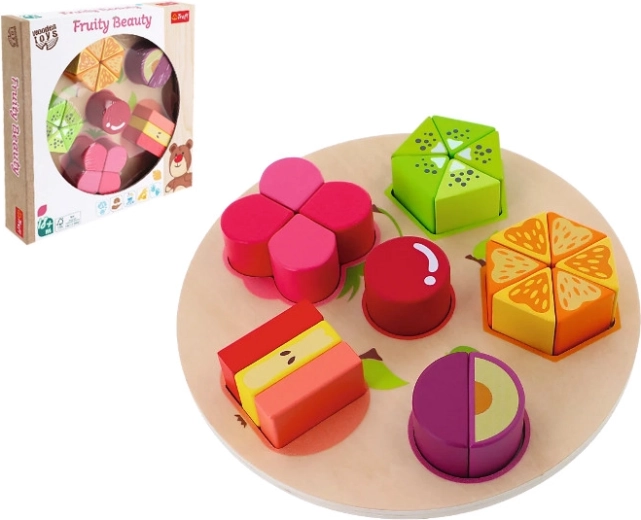 Fruity Beauty drevená vkladačka s ovocím