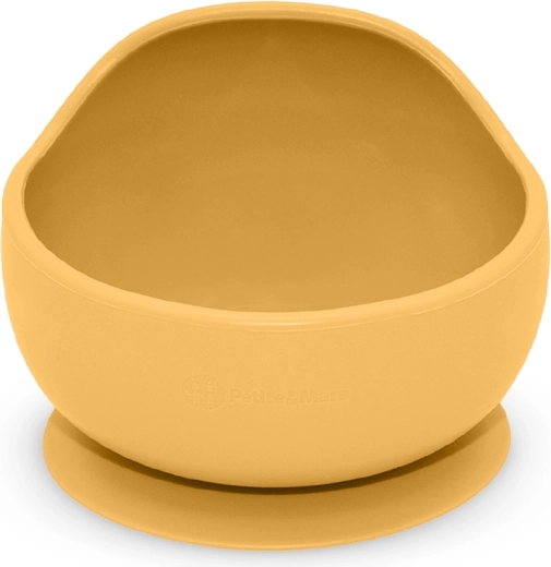 Petite&Mars silikónová miska s prísavkou Take&Match intense ochre
