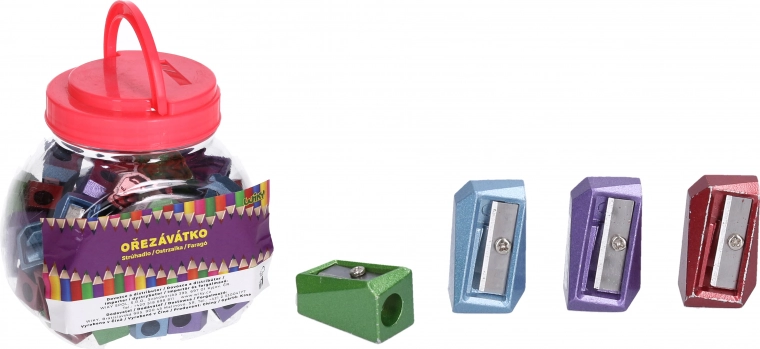 Kovové strúhadlo na jednu ceruzku