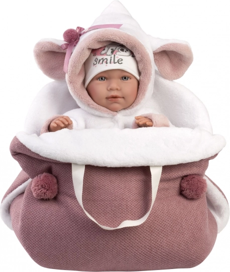 Llorens 74048 NEW BORN - realistická bábika bábätko so zvukmi a mäkkým látkovým telom - 42 cm