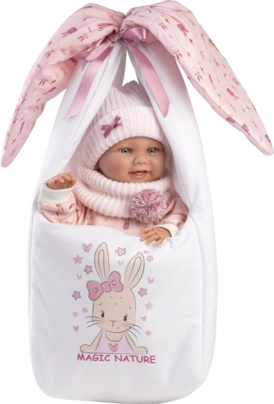 Llorens New Born dievčatko – realistická bábika bábätko s celovinylovým telom 40 cm