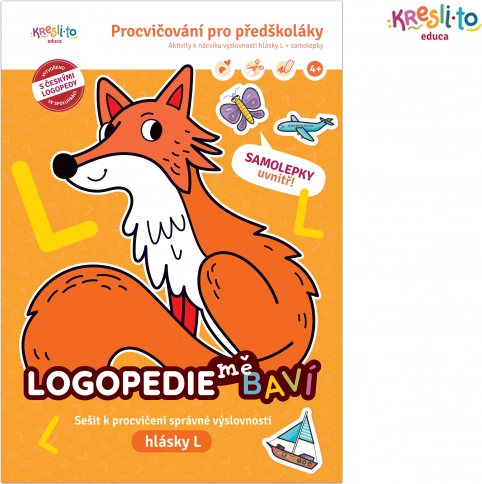 Logopédia ma baví – hláska L so samolepkami