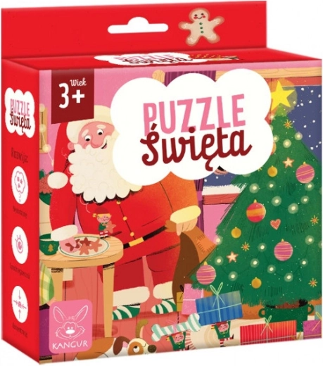Vianočné puzzle pre deti od 3 rokov