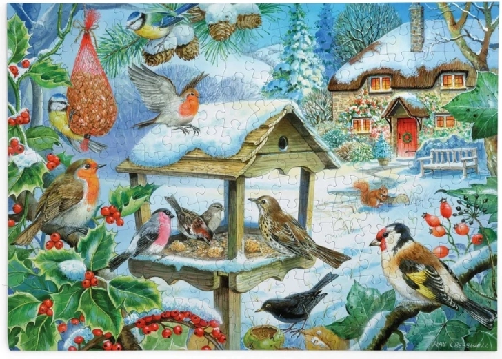 House of Puzzles Puzzle Vtáčiky v kŕmidle, 250 veľkých dielikov