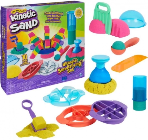 Kinetický piesok Ultimate Sandisfying set – kreatívna sada s nástrojmi