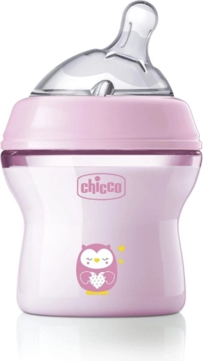 Chicco dojčenská antikoliková fľaša Natural Feeling 150 ml pre dievčatá 0 m+