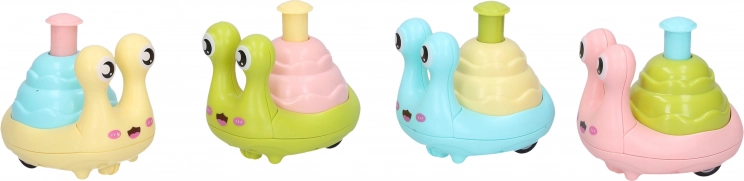 Slimák na kolieskach 7 cm – ťahacia hračka
