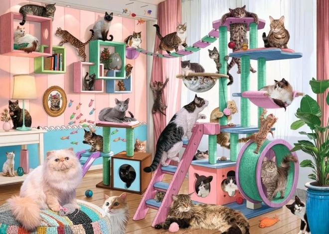 Puzzle Mačacie nebo 1000 dielikov