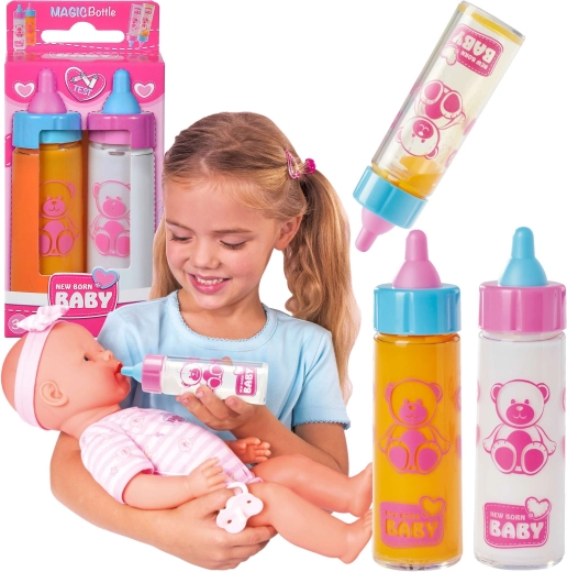 New Born Baby magické fľaštičky pre bábiku – 2 ks