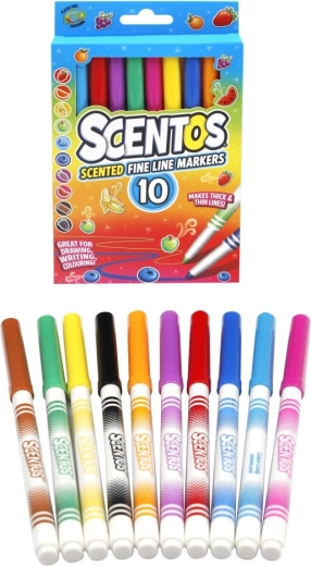 Voňavé tenké fixky SCENTOS 10 ks