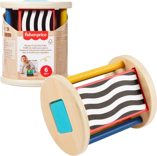 Fisher-Price drevený aktivačný valček pre batoľatá (senzorická hračka)