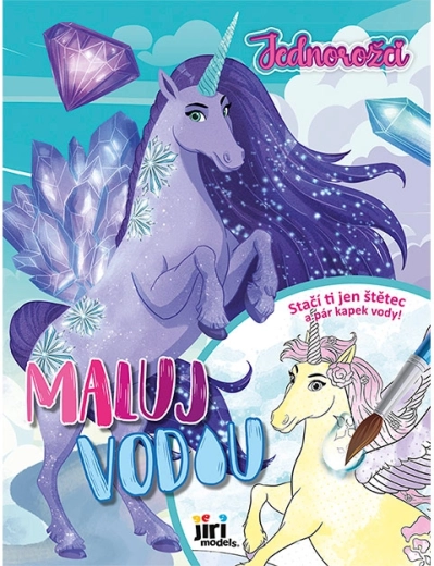 Omaľovánka maľuj vodou A4 – jednorožce