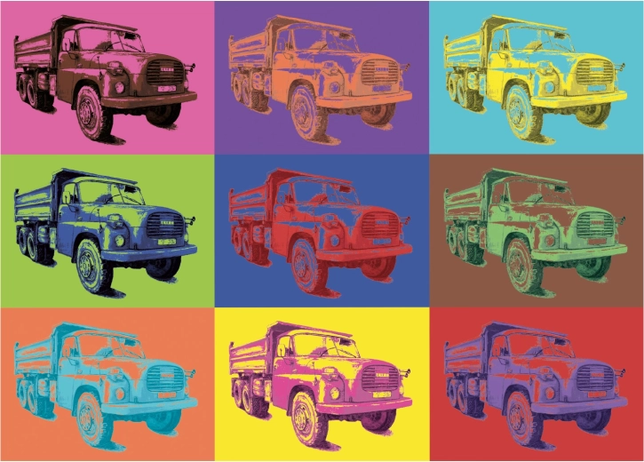 Ikonická Tatra v pop-artovom prevedení
