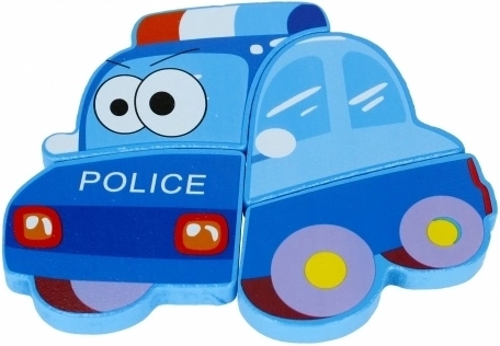 Veselý motív policajného auta