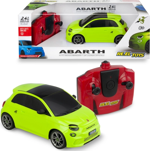 RC auto Abarth 500e 1:24 na diaľkové ovládanie, zelené - 1 kus