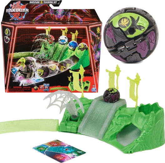 Bakugan Training Set so Spidra Insect Clan – tréningová sada so zbraňami a kartami