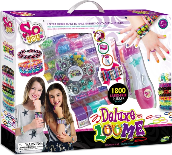 Tasia zapletač na výrobu náramkov z gumičiek bez latexu – 1800 ks