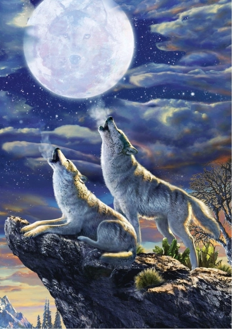 Puzzle Vlky za splnu 1000 dielikov