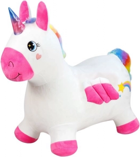 Plyšový skokan Jednorožec s pumpičkou