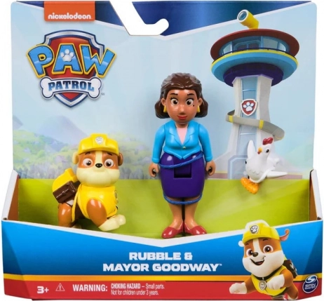 Sada figúrok LABKOVÁ PATROLA – Rubble a starostka Goodway s Chickalettou