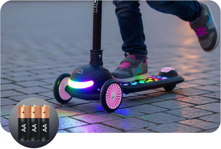 Svetelná šou: až 6 režimov LED v nášľape