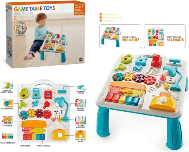 Vzdelávací stolík s lampičkou