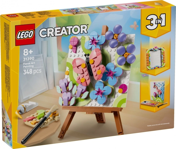 LEGO Creator dekoratívny obraz s kvetmi 3 v 1