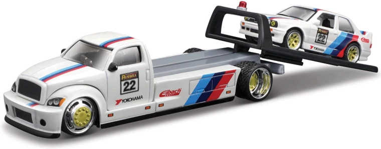 Maisto Elite Transport valník s BMW M3 1988 1:64