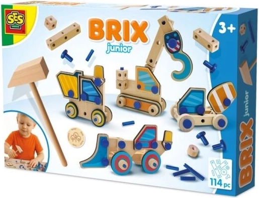 SES BRIX Junior stavebnica stavebné vozidlá