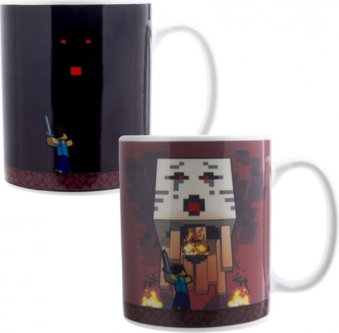 Hrnček meniaci farbu MINECRAFT Nether 300 ml