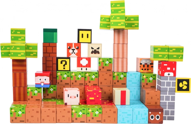 Kreatívny pixelový vzhľad a pestré farby