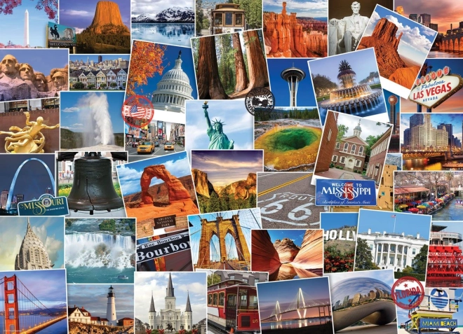 Puzzle EUROGRAPHICS svetobežník USA 1000 dielikov