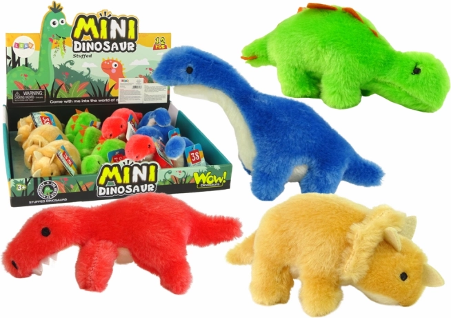 Mini plyšová figúrka dinosaurov 4 druhy