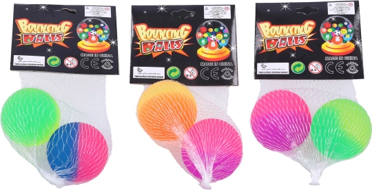 Farebné skákacie hopgule 4 cm - balenie 2 ks