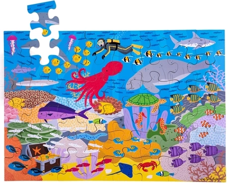 Podlahové puzzle Podmorský svet 48 dielikov