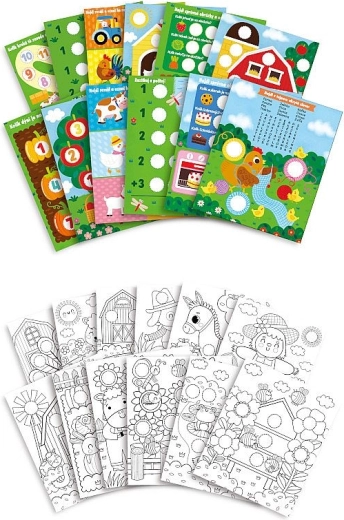 Učiace aktivity a omaľovánky v jednom