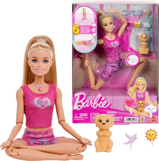 Barbie meditácia, pohyb a relaxačná bábika so svetlom a zvukom Mindful Moves