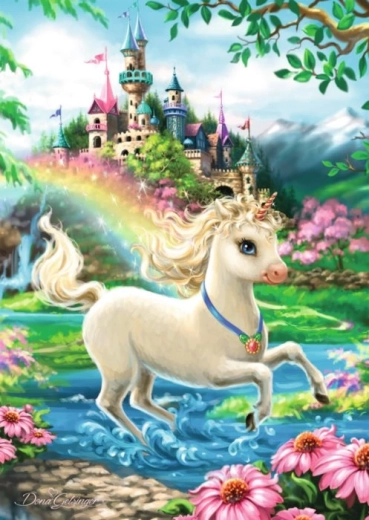 Puzzle zámok jednorožca RAVENSBURGER 35 dielikov