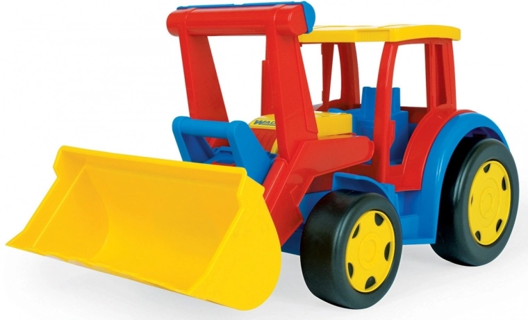 Gigant detský traktor s nakladačom červeno‑žltý 60 cm