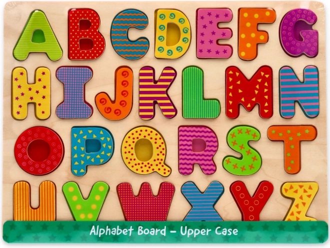 Drevené puzzle abeceda – veľké písmená