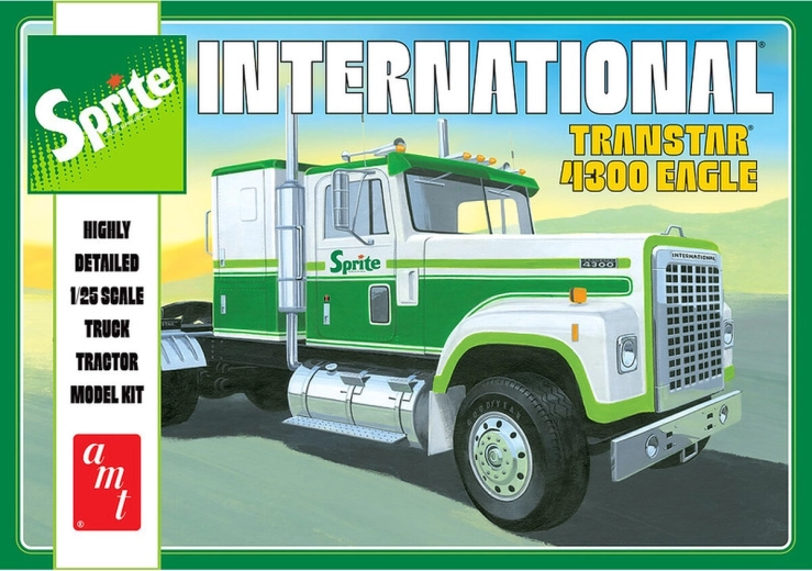 Plastikový model ťahača International Transtar 4300 Eagle Sprite 1:25 AMT