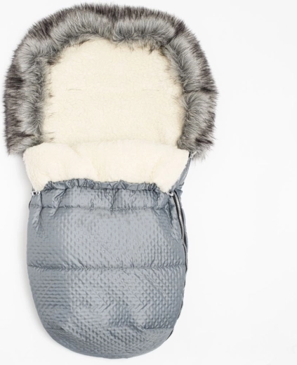 Zimný fusak s vlnou New Baby Lux Wool, grafitový