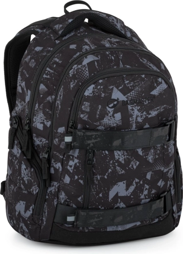 Bagmaster Nomad 25 študentský batoh čierno-sivý
