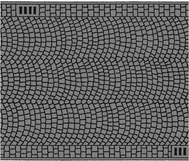 Cestná fólia s motívom Dlažobných Kociek 100x6,6 cm